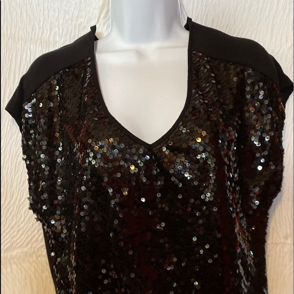 Black sequin top by heart soul